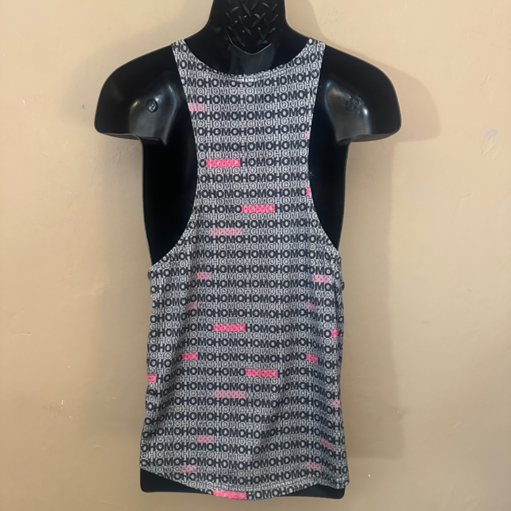 JJ Malibu Homo Mesh Tank Top Medium Gently worn 90% polyester / 10% spandex - Picture 4 of 4